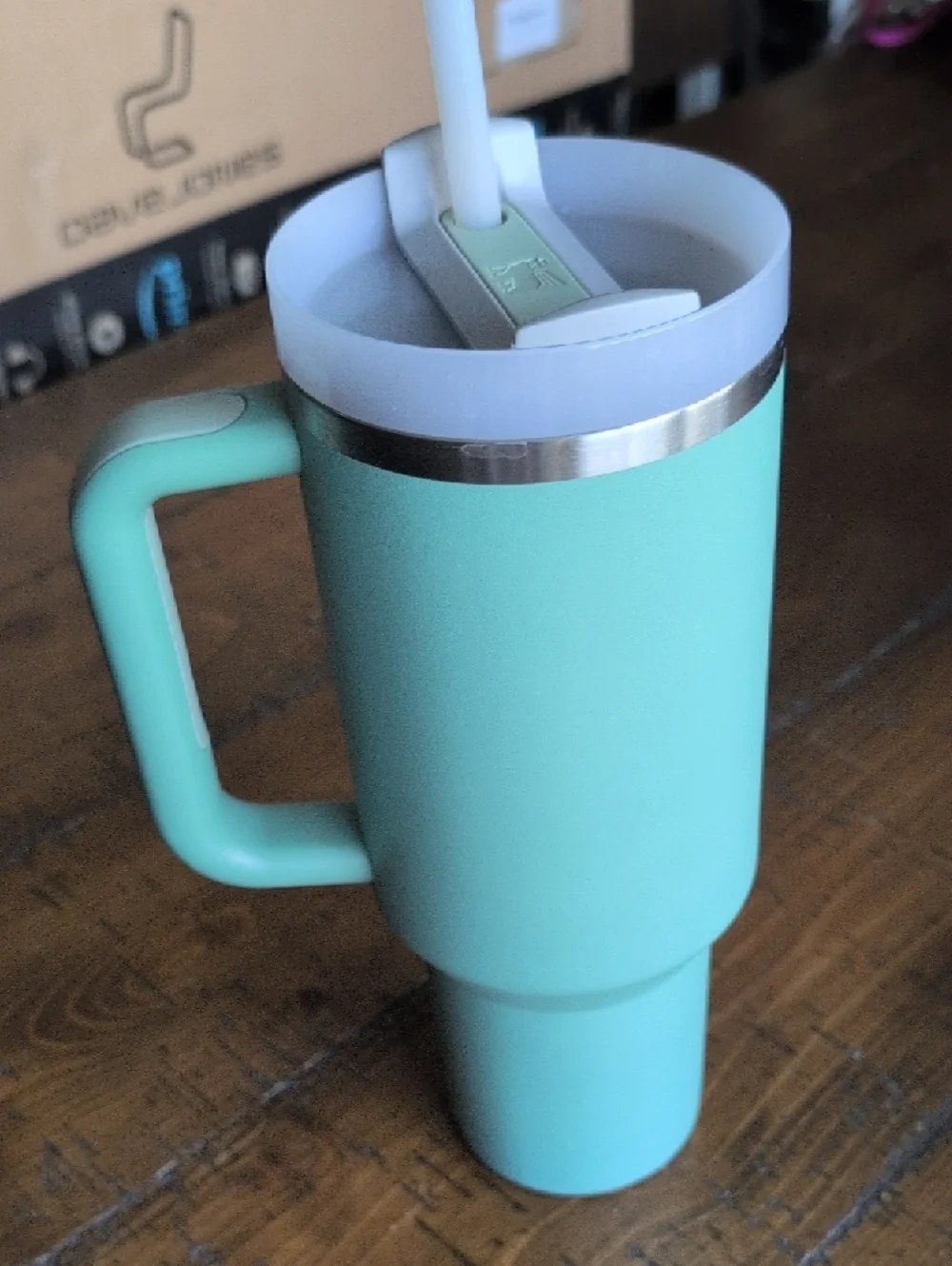 40oz Stanley Eucalyptus Insulated Travel Mug with Handle - Picture 2 of 7